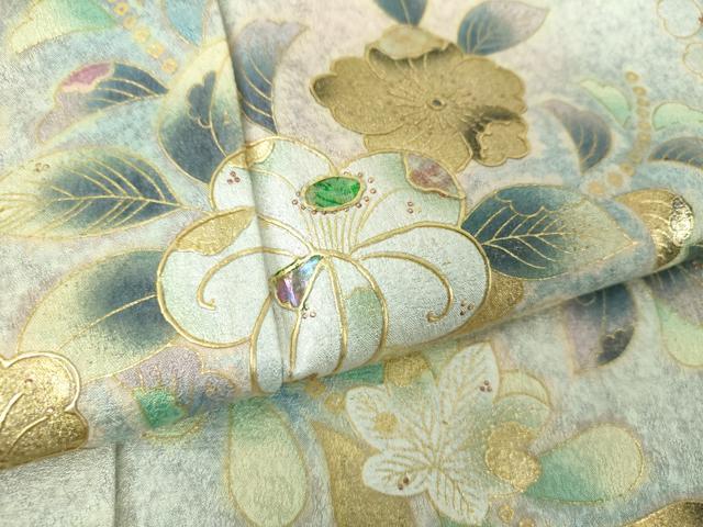 平和屋着物●訪問着 螺鈿 辻が花 暈し染め 金銀彩 正絹 逸品 DABG8642ps