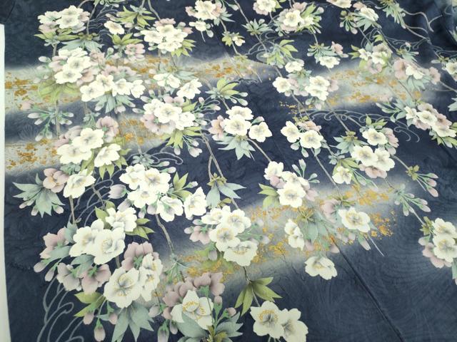 平和屋着物●豪華振袖 立波枝垂れ桜 暈し染め 金彩 正絹 逸品 DABG8646ps