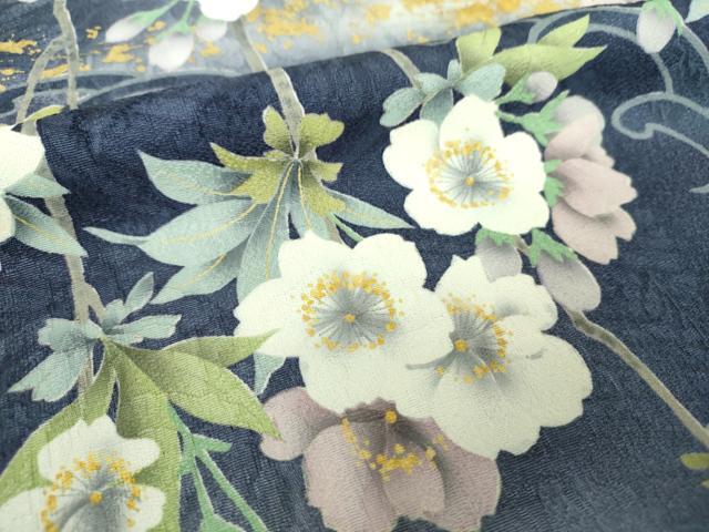 平和屋着物●豪華振袖 立波枝垂れ桜 暈し染め 金彩 正絹 逸品 DABG8646ps