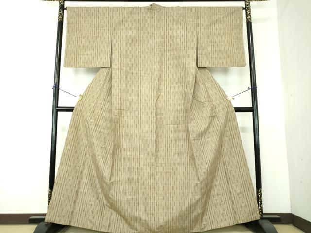 平和屋着物●上質な紬 霞文 正絹 逸品 DABG8676ps
