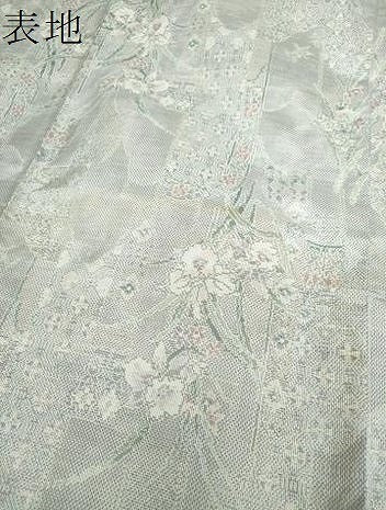 平和屋着物●本場大島紬 白大島 9マルキ 総絣 草花文 やまと誂製 正絹 逸品 DABG8682ps