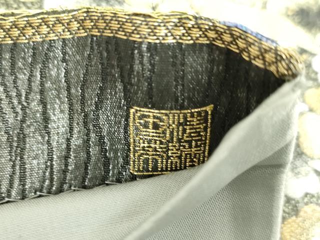 平和屋着物▼西陣 京洛苑たはら謹製 六通柄袋帯 唐織 Dancing Dark 舞桜 金銀糸 正絹 逸品 DABG8942ps