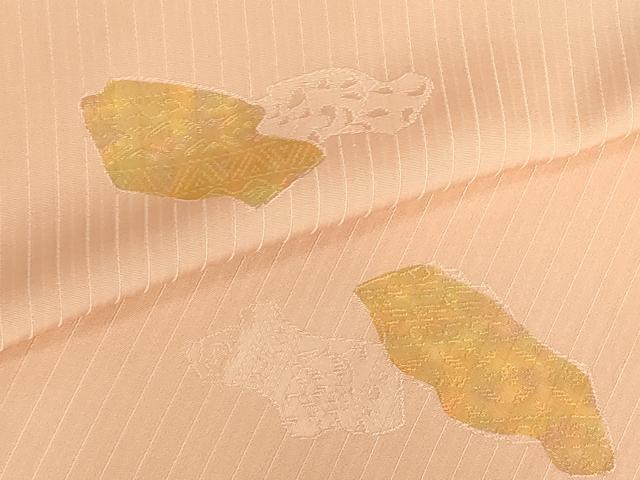 平和屋着物●小紋 反物 着尺 地紋起こし 霞草花文 逸品 未使用 DABG9105we