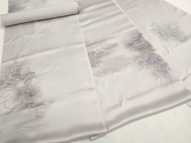 平和屋着物▼付下げ 反物 着尺 刺繍 色紙風景花松文 暈し染め 逸品 未使用 DABG9131we
