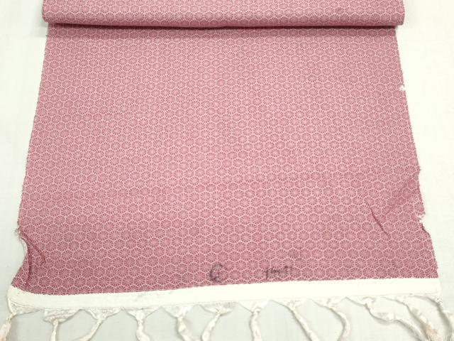 平和屋着物▼小紋 反物 着尺 亀甲文 逸品 未使用 DABG9246we