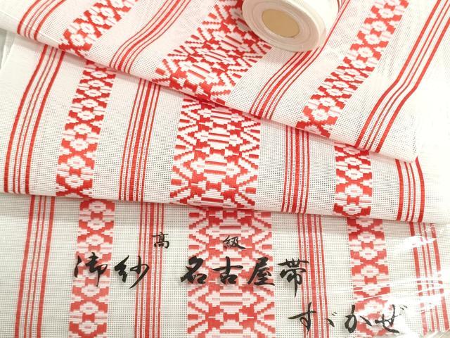 平和屋着物*夏物 名古屋帯 帯反物 博多織 紗献上 未使用 DABG9393we