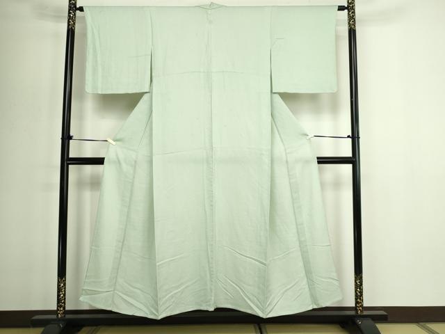 平和屋着物▽上質な色無地 単衣 草花地紋 夏虫色 正絹 逸品 DABG9561sf