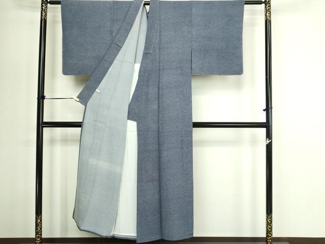 平和屋着物▽江戸小紋 単衣 鮫小紋柄 池田深光作 正絹 逸品 未使用 DABG9567sf