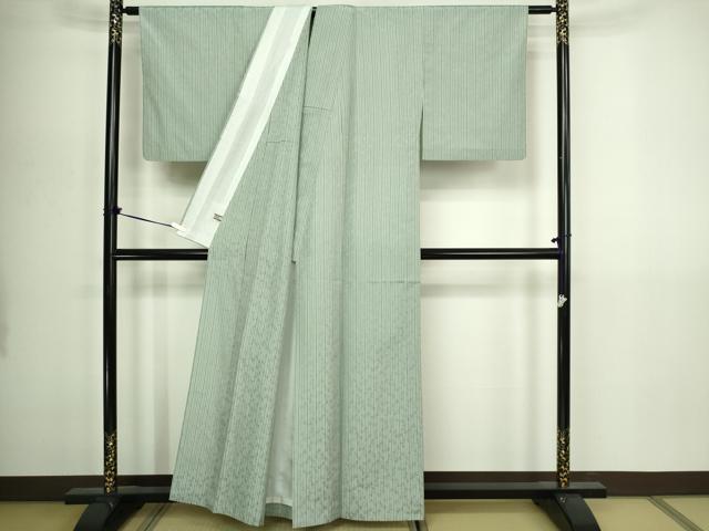 平和屋着物▽極上 米沢 白根沢 涼風 単衣 綟子織 もじり織 単衣 とんぼ 正絹 逸品 DABG9621sf