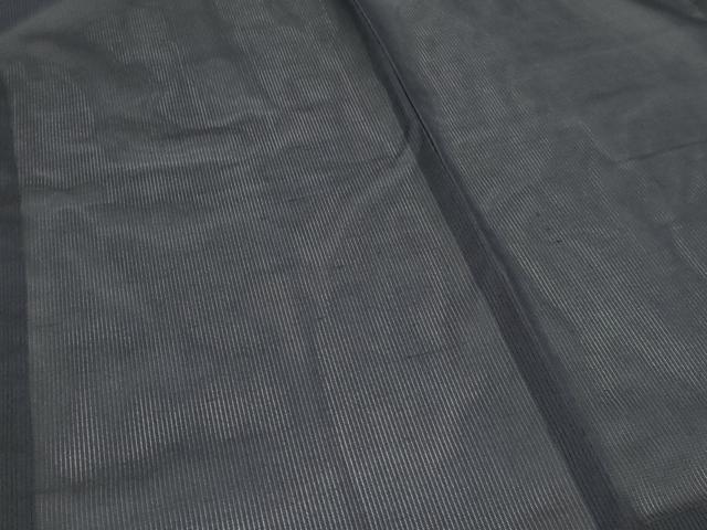 平和屋着物▽羽織 スリーシーズン 春夏秋 塵除け 縞 青褐色 正絹 逸品 DABG9627sf