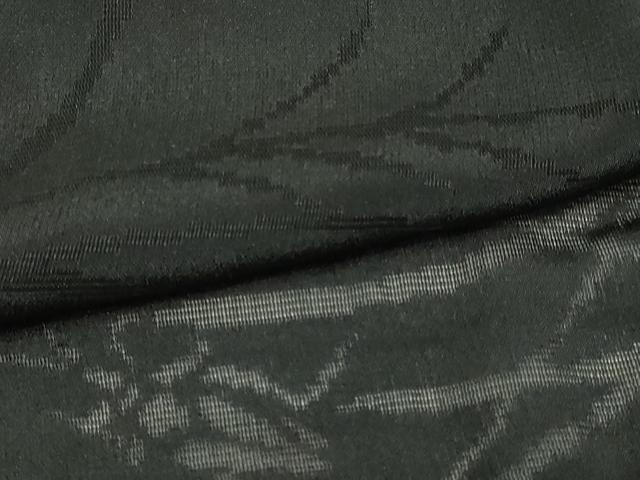 平和屋着物▽羽織 スリーシーズン 春夏秋 塵除け 枝花文 黒地 正絹 逸品 DABG9699sf