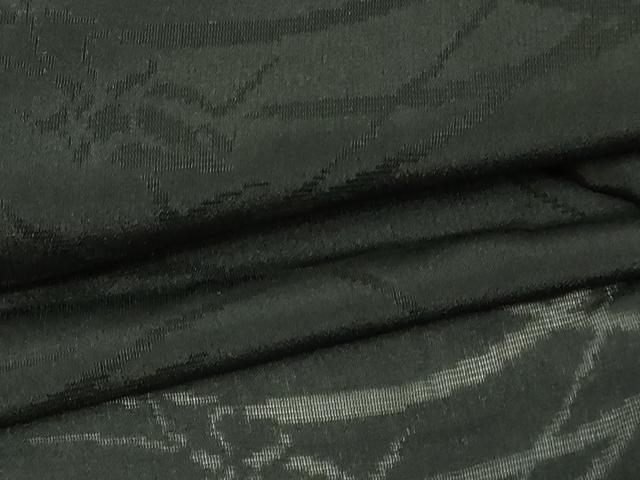 平和屋着物▽羽織 スリーシーズン 春夏秋 塵除け 枝花文 黒地 正絹 逸品 DABG9699sf