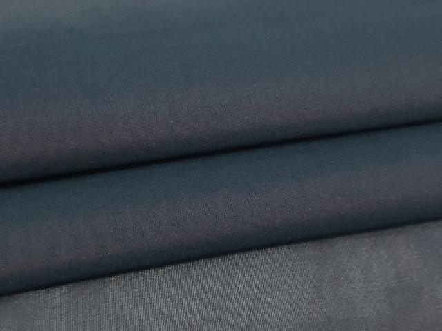 平和屋着物▽羽織 スリーシーズン 春夏秋 塵除け 藍鉄色 二重紗 正絹 逸品 DABG9701sf