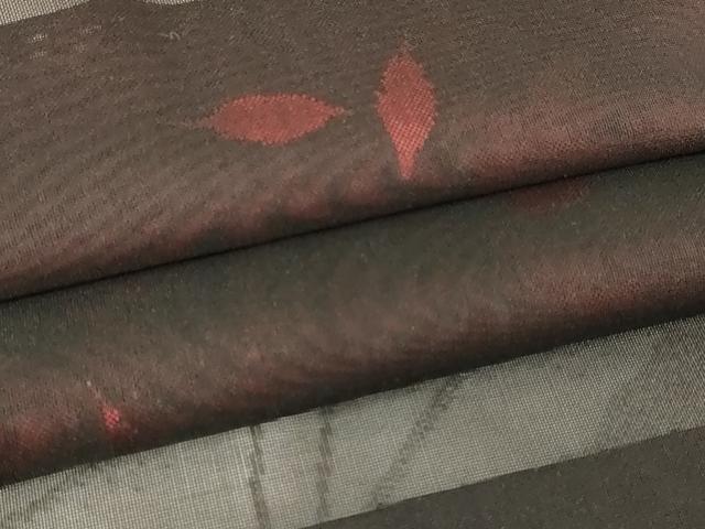 平和屋着物▽羽織 スリーシーズン 春夏秋 塵除け 枝葉文 正絹 逸品 DABG9746sf