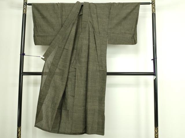 平和屋着物▽男性 紬 単衣 霞文 正絹 逸品 DABG9748sf