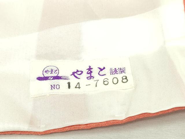 平和屋着物▽上質な色無地 単衣 作家物 真赭色 やまと誂製 正絹 逸品 未使用 DABG9763sf