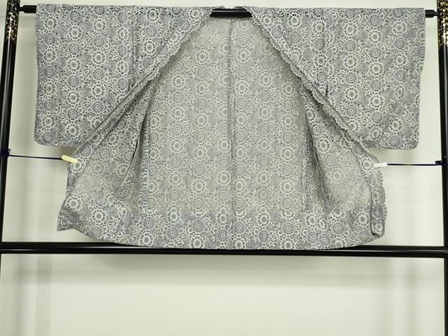 平和屋着物▽羽織 スリーシーズン 春夏秋 塵除け 総レース 花尽くし文 交織 DABG9785sf