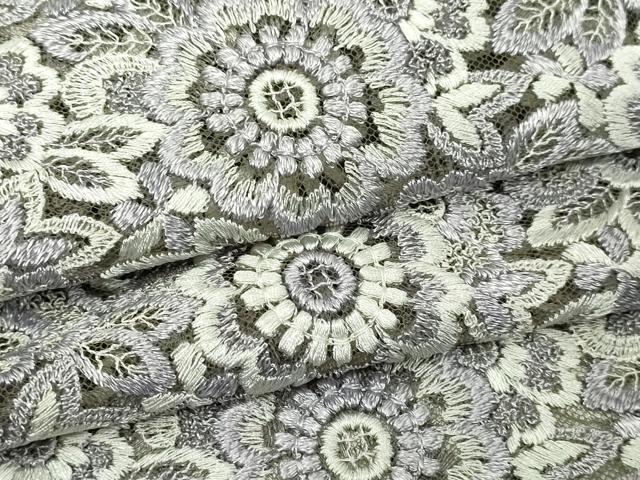 平和屋着物▽羽織 スリーシーズン 春夏秋 塵除け 総レース 花尽くし文 交織 DABG9785sf
