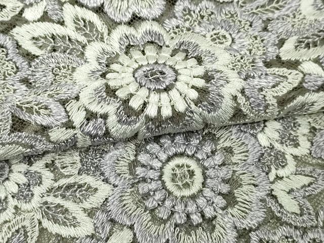 平和屋着物▽羽織 スリーシーズン 春夏秋 塵除け 総レース 花尽くし文 交織 DABG9785sf