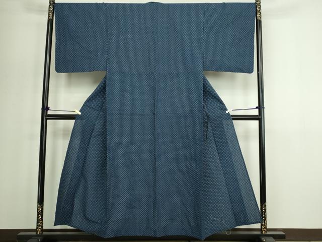 平和屋着物∴夏物 男性 浴衣 有松鳴海絞り 霞文 綿 逸品 DABG9787sf
