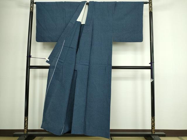 平和屋着物∴夏物 男性 浴衣 有松鳴海絞り 霞文 綿 逸品 DABG9787sf