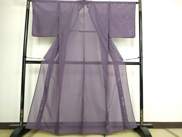 平和屋着物*夏物 色無地 絽 藤煤竹色 洗える着物 DABG9806sf