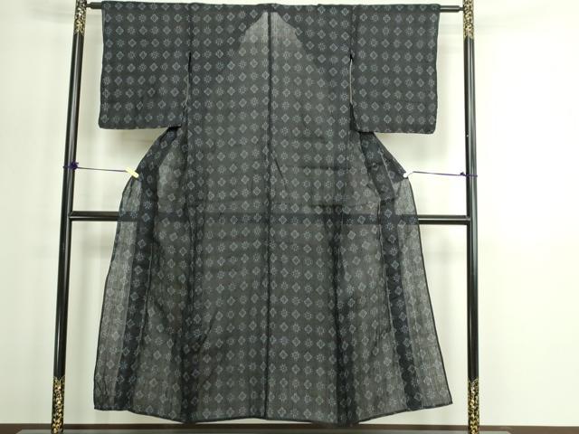 平和屋着物*夏物 重要無形文化財 本場宮古上布 花菱文 苧麻 逸品 DABG9818sf
