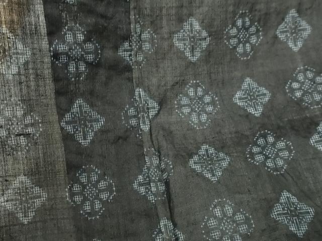 平和屋着物*夏物 重要無形文化財 本場宮古上布 花菱文 苧麻 逸品 DABG9818sf