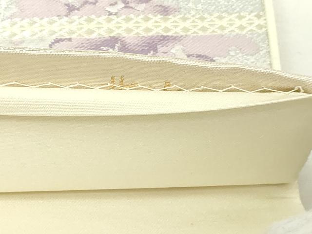 平和屋本店▼六通柄袋帯 北山 本金二重箔 正絹 逸品 DABG9931sf