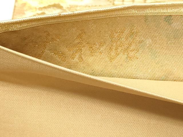 平和屋本店▼六通柄袋帯 大和路 本金箔 正絹 逸品 DABG9978sf