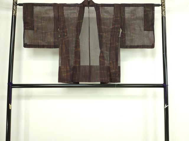 平和屋着物▽羽織 スリーシーズン 春夏秋 塵除け 間道 正絹 逸品 DABG9993sf