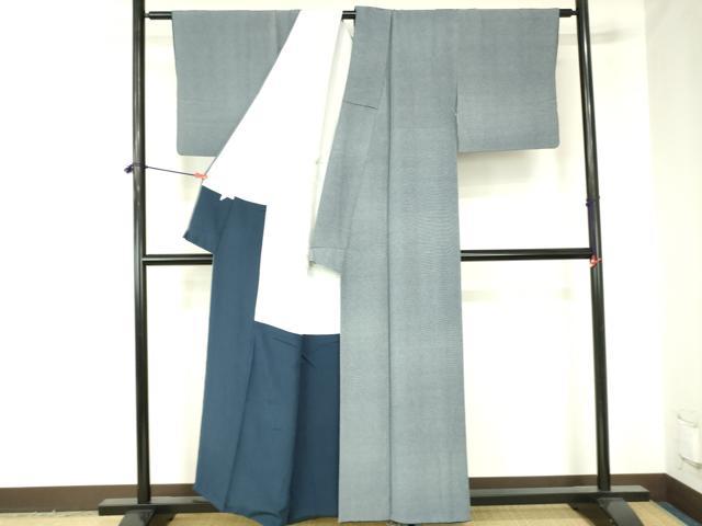 平和屋着物●寺山存男 江戸小紋 角通し 正絹 逸品 DABH0006op