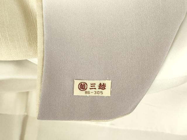平和屋着物●訪問着 駒刺繍 霞草花文 暈し染め 金彩 三越扱い 正絹 逸品 DABH0026op