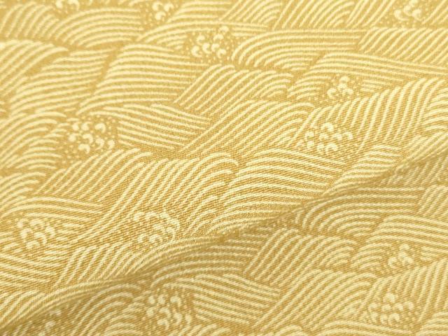 平和屋着物●江戸小紋 立波文 正絹 逸品 DABH0043op