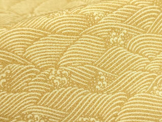 平和屋着物●江戸小紋 立波文 正絹 逸品 DABH0043op