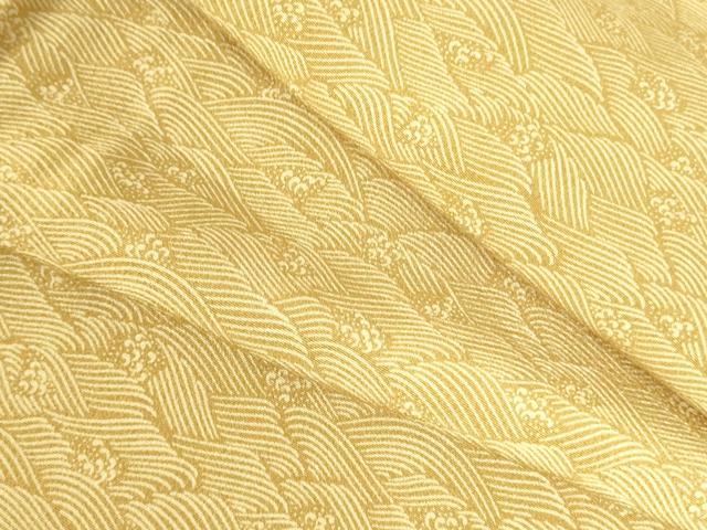 平和屋着物●江戸小紋 立波文 正絹 逸品 DABH0043op