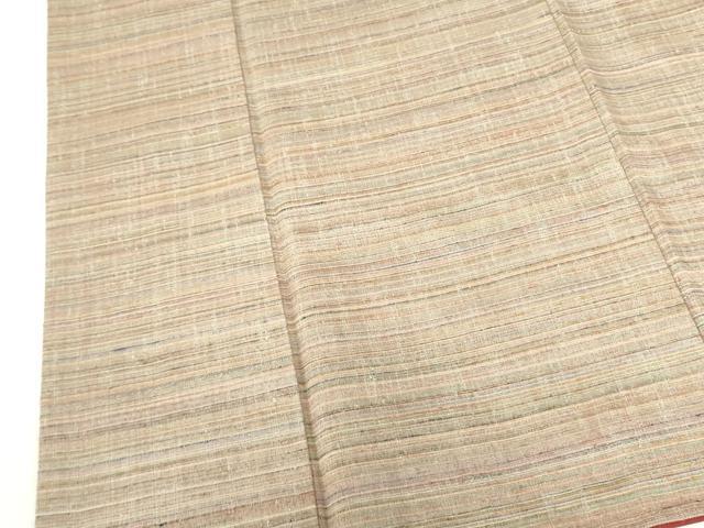 平和屋着物●上質な紬 横段文 正絹 逸品 DABH0050op
