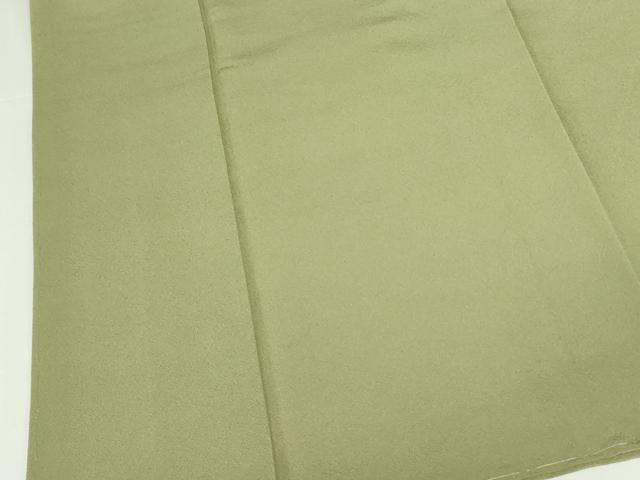 平和屋着物●上質な色無地 青丹色 正絹 逸品 未使用 DABH0056op