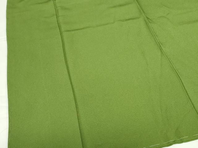平和屋着物●上質な色無地 草色 正絹 逸品 未使用 DABH0059op