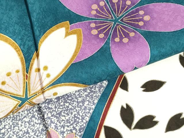 平和屋着物●豪華振袖 舞桜 金彩 正絹 逸品 DABH0068op