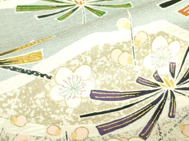 平和屋着物●訪問着 松竹梅 金彩 高島屋扱い 正絹 逸品 DABH0078op