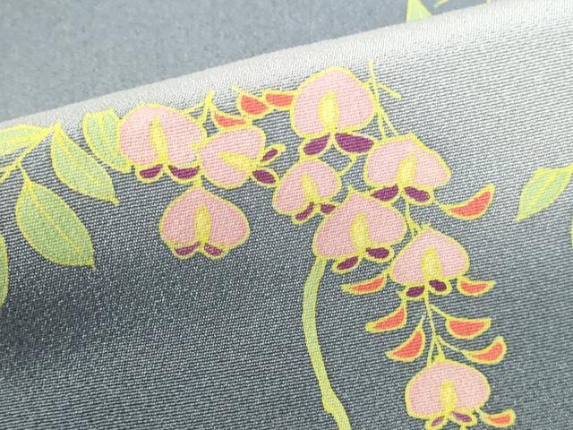平和屋着物●訪問着 草花 暈し染め 正絹 逸品 DABH0132op