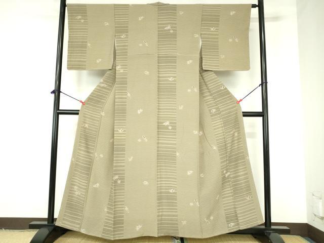 平和屋着物●伝統工芸士 石塚幸生 小紋 玩具文 正絹 逸品 未使用 DABH0143op