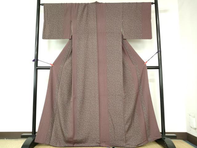 平和屋着物●上質な小紋 花唐草文 正絹 逸品 DABH0145op
