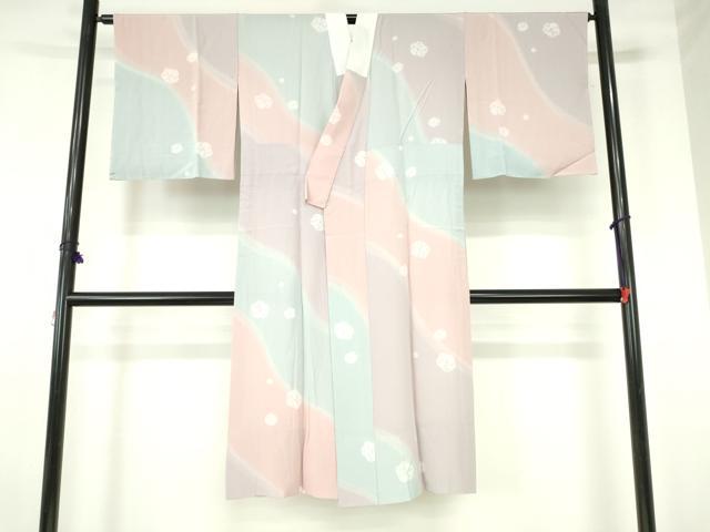 平和屋着物●長襦袢 無双仕立て 絞り 舞花 暈し染め 正絹 逸品 DABH0152op