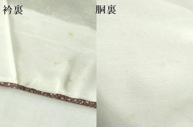 平和屋着物●訪問着 枝梅 流水花文 正絹 逸品 DABH0165op