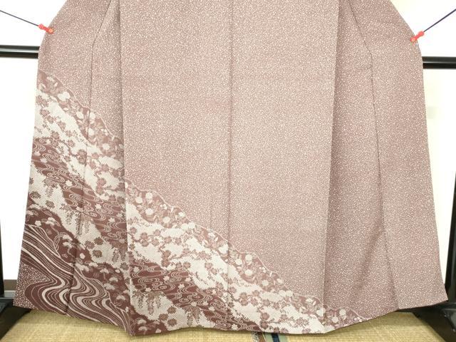 平和屋着物●訪問着 枝梅 流水花文 正絹 逸品 DABH0165op