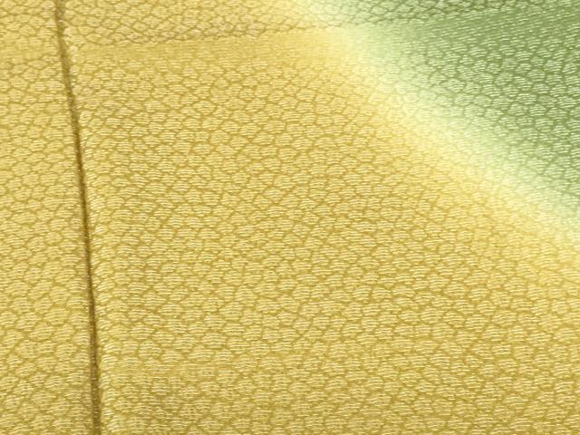 平和屋着物●豪華振袖 干割れ地紋 暈し染め 金通し地 正絹 逸品 DABH0174op