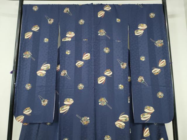 平和屋着物●豪華振袖・長襦袢セット(無双仕立て) うさぎぽっくり 花簪 金彩 半衿刺繍 正絹 逸品 DABH0177op