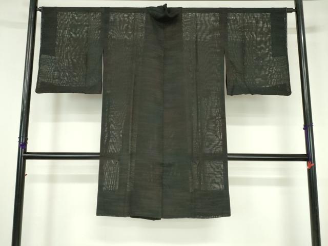 平和屋着物▽道中着 スリーシーズン 春夏秋 塵除け 霞文 ロング丈 反端付き 正絹 逸品 DABH0204op